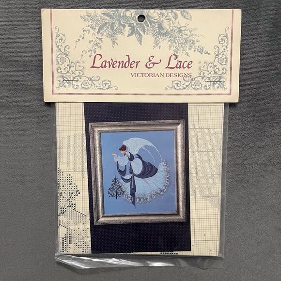 NOS Lavender & Lace Cross Stitch Pattern "Ice Angel" L&L 22 (c 1993) - Picture 3 of 4